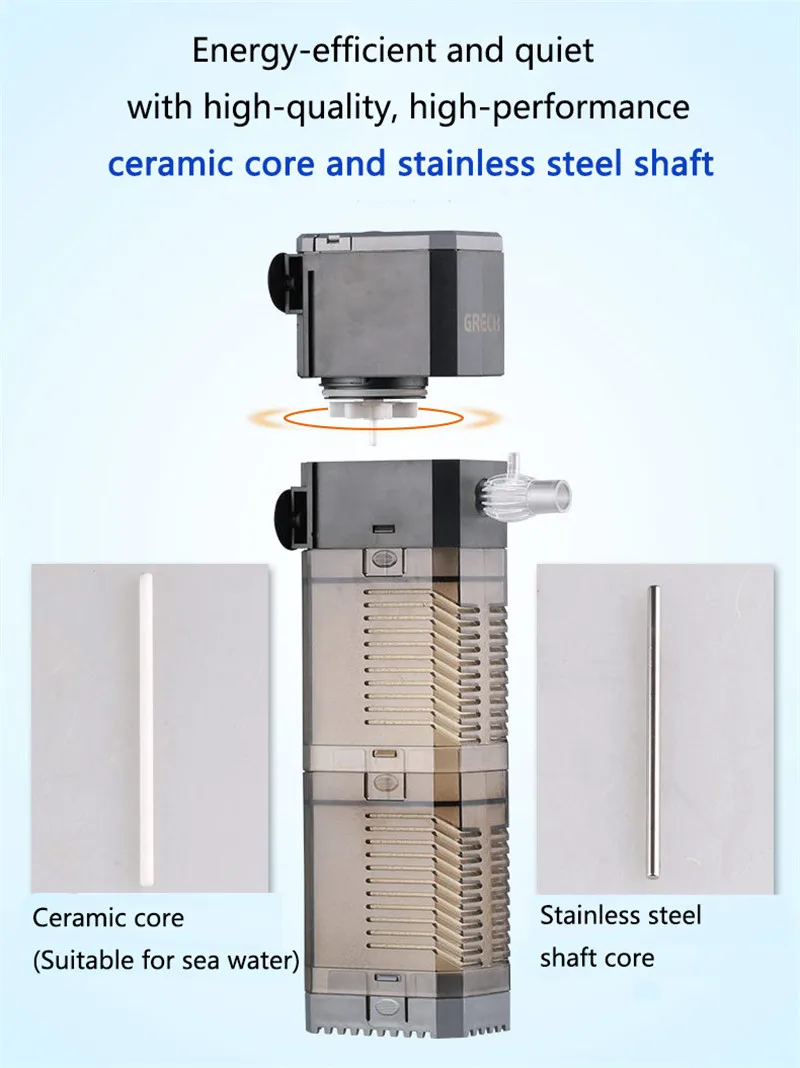 3 в 1 7 Вт/8 Вт/20 Вт/25 Вт внутренний фильтр для аквариума воздушный насос аквариума фильтр увеличение кислорода воздуха