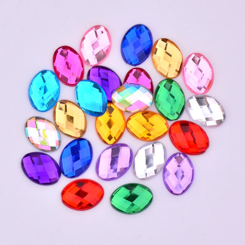 JUNAO-100pcs-18-25mm-Mix-Color-Big-Oval-Rhinestones-Flatback-Acrylic-Gems-Clear-AB-Crystals-Stones (1)