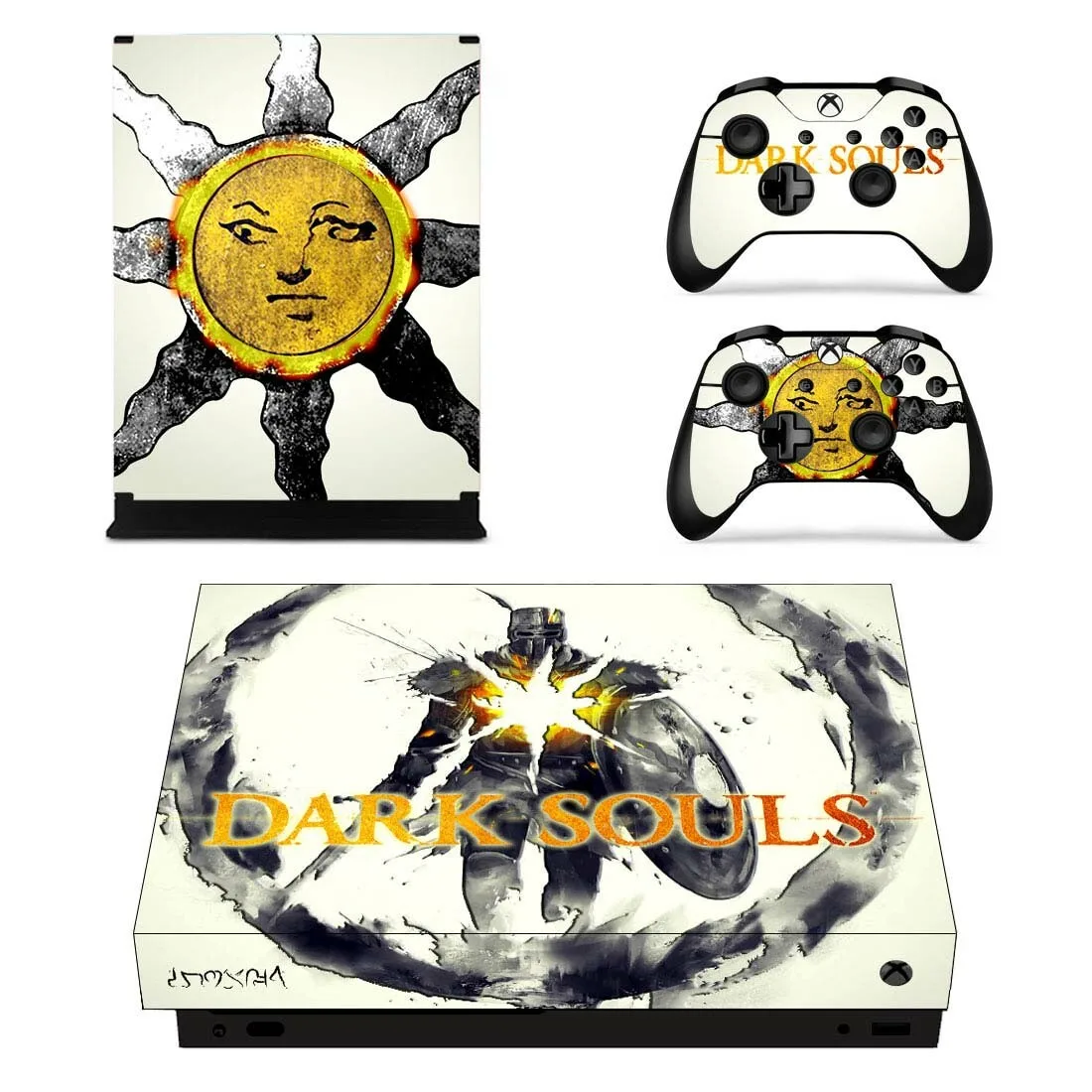 Dark Souls стикер s для Xbox One X виниловые наклейки на кожу Наклейки Обложка Pegatinas для Xbox one X консоли пульта дистанционного управления скины