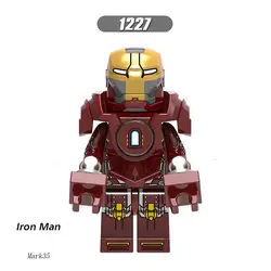 Одиночная продажа супер героев Железный человек Tony Stark Mark 34 Mark 35 Кирпичи Строительные блоки diy игрушки для детей подарки на день рождения x0253