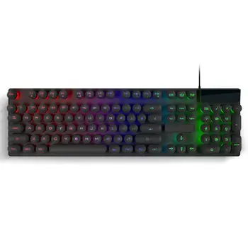 

104 Keycaps RGB USB Wired Keyboard Suspended Backlit Gaming Key Board Desktop Laptop Keyboards