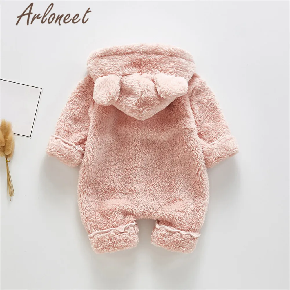 ARLONEET/пальто с героями мультфильмов; зимнее пальто для новорожденных девочек; комбинезон на молнии; Верхняя одежда с капюшоном; хлопковое пальто для малышей; однотонная верхняя одежда для мальчиков