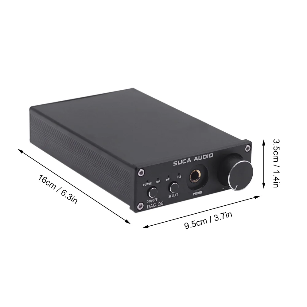 Усилители SUCA DAC-Q5 наушников цифровой аудио усилитель HiFi оптический аудио/коаксиальный/USB DAC Q5 декодер с усилителем