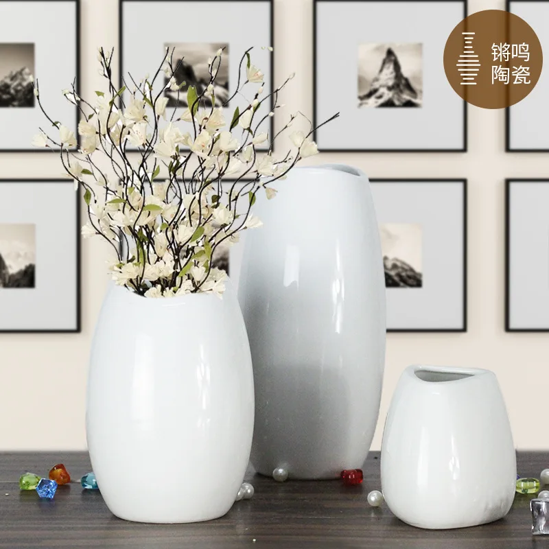 

Simple mini vase modern ceramic flower vases white and blue flower pot
