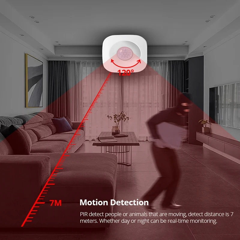 Wifi умный дом Pir датчик обнаружения движения беспроводной охранной сигнализации