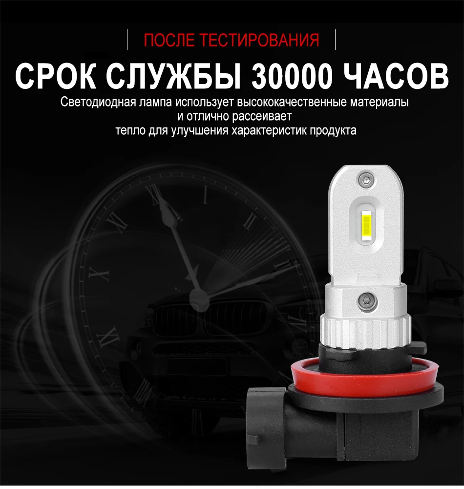 2 шт. H8 H11Car туман светильник отличается высокой Мощность Лампа 9005 9006 H10 9012 HIR2 H16 лампы дневного Светильник лампы поворот Парковка лампы 12V
