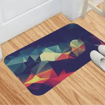 

Colorful Mosic Plush Carpet Foot Pad Door Mat Carpet Plush Toy 3012