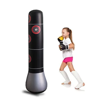 

160cm Boxing Punching Bag Inflatable Free-Stand Tumbler Muay Thai Training Pressure Relief Bounce Back Sandbag Fitness Equipment