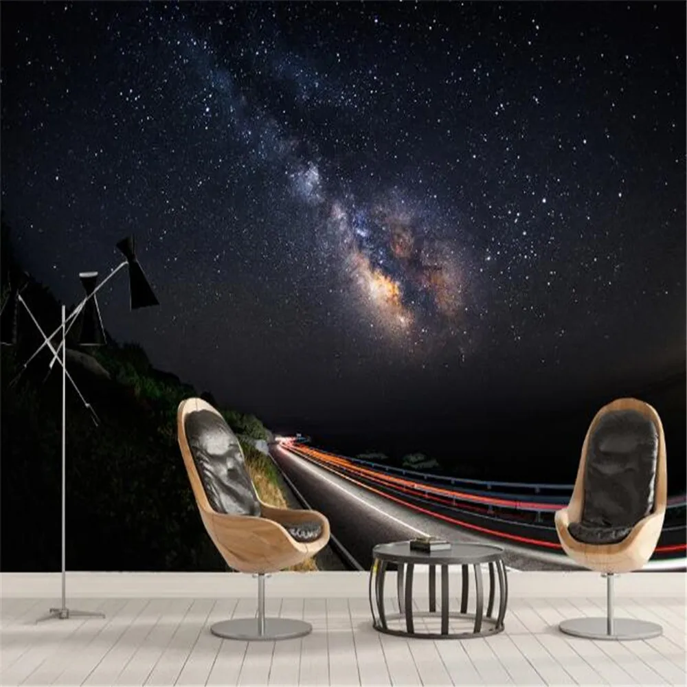 

milofi factory custom wallpaper mural 3D modern photography starry sky vast universe highway background wall