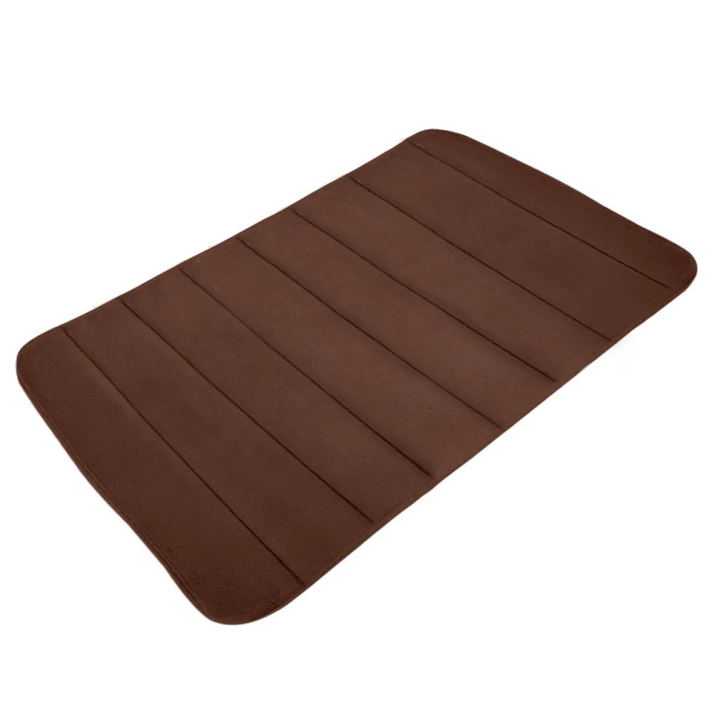 coffee Dozzlor 40*60 см, коврик для ванной комнаты, ковер для ванной комнаты, коралловый флис, пена с эффектом памяти, коврик для ванной, для кухни, для двери, пола, tapis de bain - Цвет: coffee