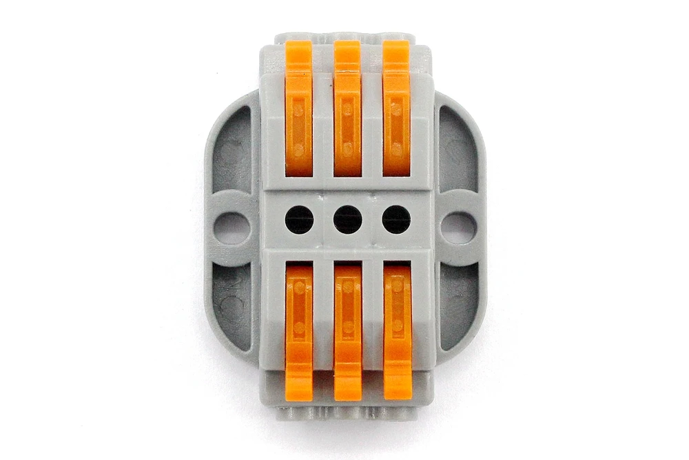 fixo push-on terminal bloco gaiola primavera universal
