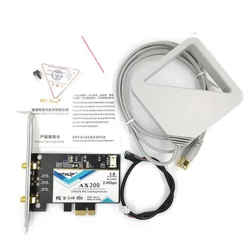 

Built-in wireless network card AX200 802.11ac/Ax 2400Mbps Desktop Pci-E 1X 16X Wifi Netwerkkaart Voor Intel AX200NGW Wifi 6 5.0