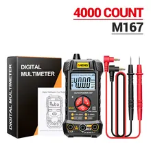 

ANENG M167 Digital Multimeter 4000 Counts Professional True RMS NCV Meter with Flashlight DC AC Mini Multimeter Testers Ammeter