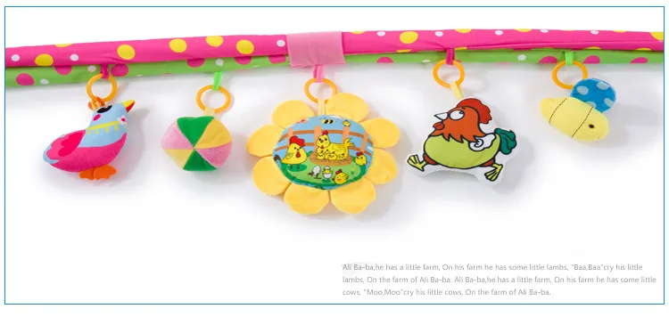 Kaki Beit Super Soft Rabbit Kitten Chickens Game Mat Game Blanket Baby Crawling Mat Crawling Blanket Baby Toy