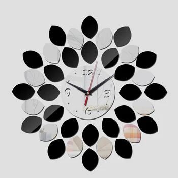 

new arrival 2019 promotion hot wall stickers Quartz Acrylic clock modern design luxury mirror 3d crystal clocks