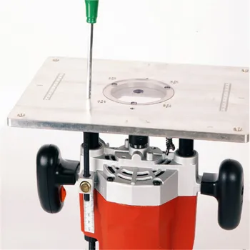 

Electric Wood MillingTrimming Machine Flip Plate Guide Table Router Table Insert Plate For Woodworking Work Bench