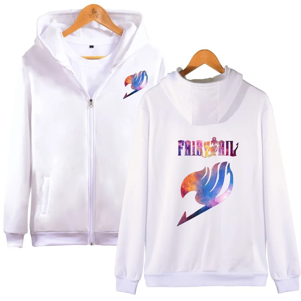  Hot Sale Fairy Tail Hoodies Sweatshirt Men Women Zipper Pullover Hoody Winter Warm Fashion Casual F