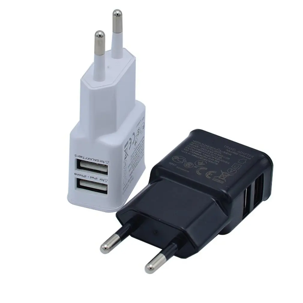 Двойной USB зарядное устройство 5V2a Быстрая зарядка Путешествия ЕС США штекер Адаптер портативное настенное зарядное устройство кабель для мобильного телефона для iphone samsung xiaomi