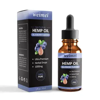 

Organic Hemp Seed Extract Hemp Seed Oil Bio-active Drop Essential Oils Essence Care Helps Sleep Natural Body Relieve Stress