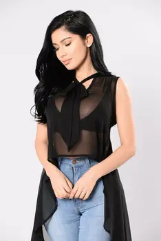 

Bikini Cover Up SEXY Women See Through Mesh Sheer Bikini Cover Up Tops Summer Tops Shirt Blouse