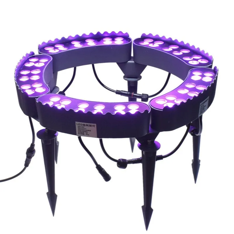 Lâmpadas de Árvore ao ar Luz do Jardim Ip65 à Prova Colunas Decorativas Pilares Caminho Luzes Paisagem Spotlight Livre 60w Rgb Dmx512 Dwaterproof Água Led 5 ao ar livre 60w rgb dmx512 ip65 à prova dwaterproof água