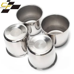 Capuchon central de poussée de 108mm, 4 pièces, pour remorque/camion de 4,25 pouces, couvercle de jante, alésage de 3,66 pouces de haut, accessoires en acier inoxydable chromé 