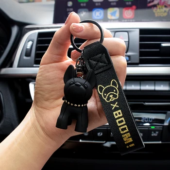 

French Bulldog Keychain For Mini Cooper S R56 R50 F56 JCW R53 F55 R60 R55 R57 R58 F60 F54 F57 One Clubman Car Key Ring Key Chain