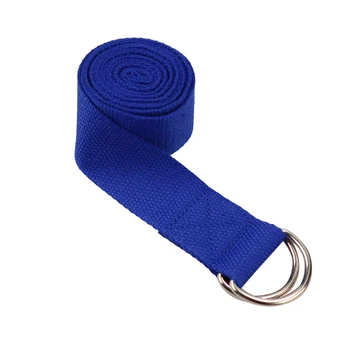 Women Yoga Stretch Strap Multi Colors D Ring Belt Fitness Exercise Gym Rope Figure Waist