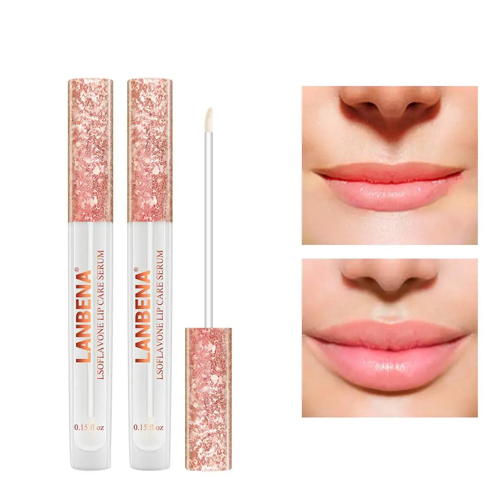 

2pcs/course Lip Care Serum Moisturizing Repairing Plumper Lip Mask Enhance Lip Elasticity Reduce Fine Lines Resist Aging Beauty