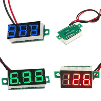 

Mini DC2.5-32V LED 3-Digital Display 2 Wires Adjustable Voltage Voltmeter Panel Working Pressure 80kPa to 106kPa
