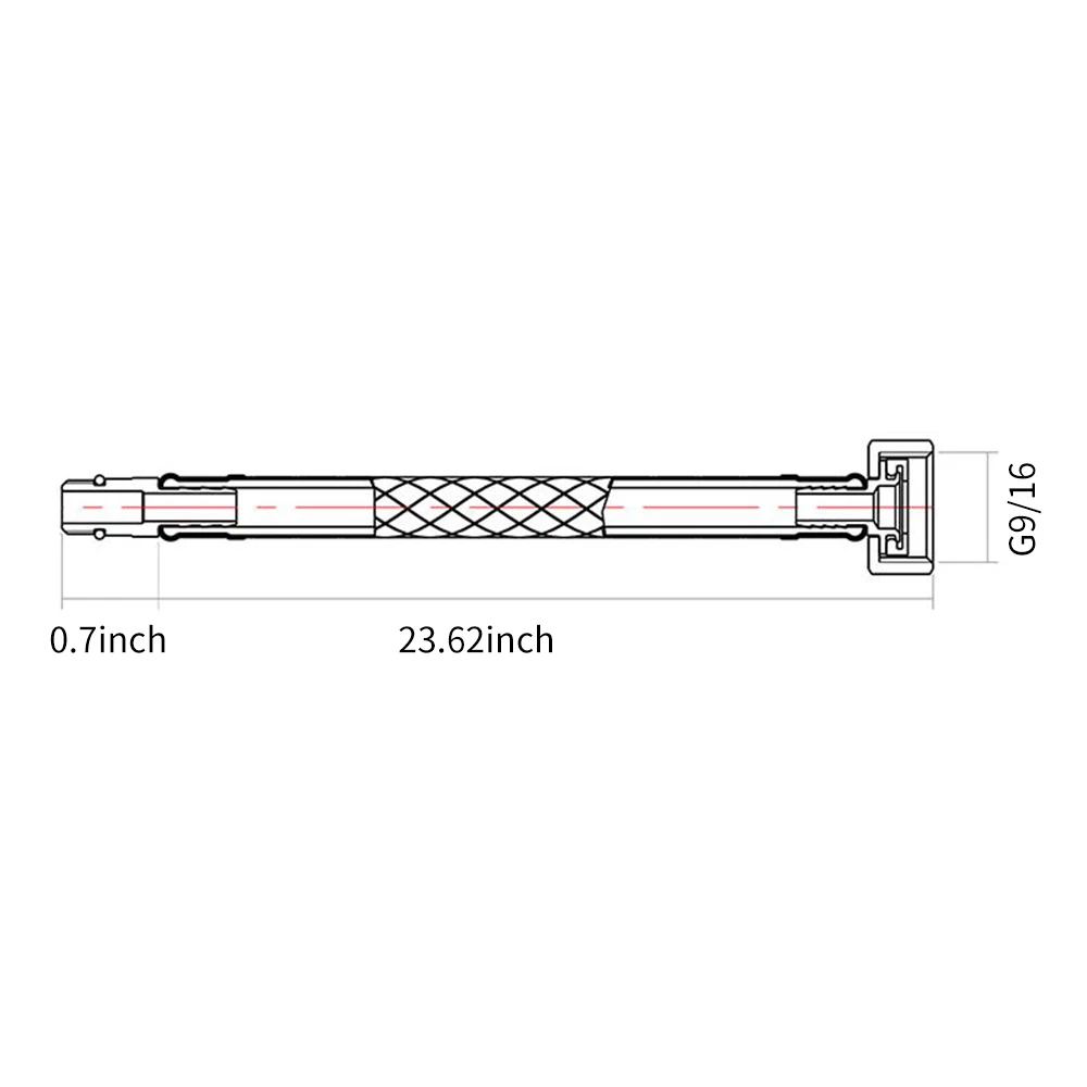 Sink Faucets Hoses Water Tap Inlet Hose Stainless Steel Wire Lengthened Long Soft Connection Fittings Faucet Hot and Cold Hoses