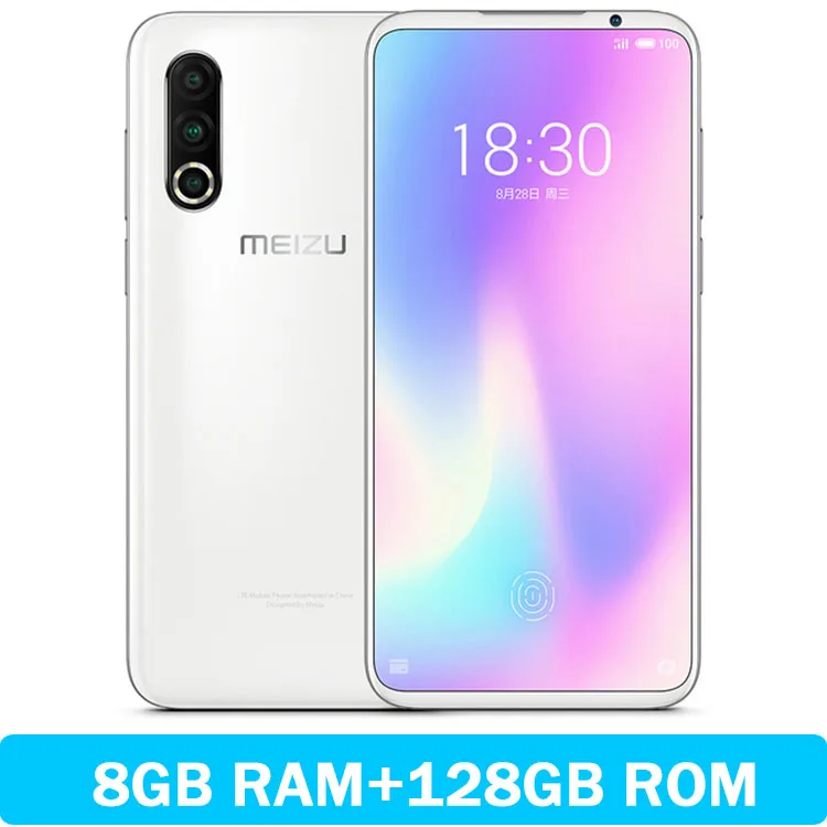 8G 128GB White Meizu 16S Pro VOLTE 4G LTE 128G Snapdragon 855 Plus Восьмиядерный задний 48MP 6," FHD+ NFC сотовый телефон - Цвет: 8G 128GB White