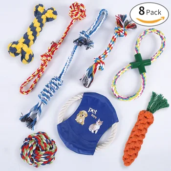 

Pet Toy Combination Cotton Rope Set Dog Chewing Rope Toy Medium-small Puppy Teeth Toy