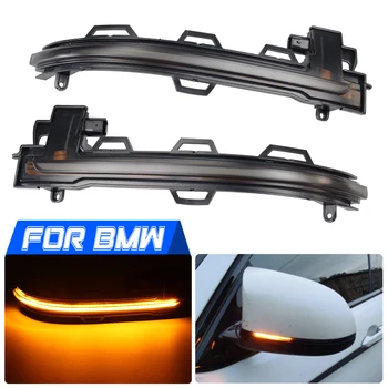 

Side Mirror Flashing Light LED Dynamic Turn Signal Light Flowing Water Blinker For BMW X3 X4 X5 X6 F25 LCI F26 F15 F16 2014-2018