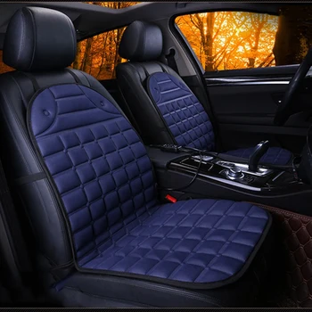 

Heated Car Seat Cushion Cover Auto 12V Heating Heater Warmer Pad Winter Blue Auto Covers Interior Accessories Polyes