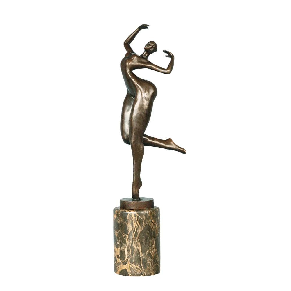 

Enjoy Happiness Nude Woman Statue Abstract Female Sculpture Figurine Modern Art Decoration