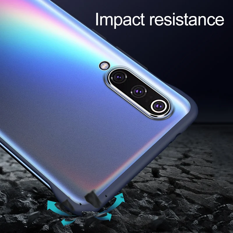 Безрамный чехол-бампер для Xiaomi mi 9 SE 9T Pro CC9 чехол прозрачная задняя крышка для телефона для Xiaomi mi 8 Lite CC9E A3 A2 mi 9 чехол s