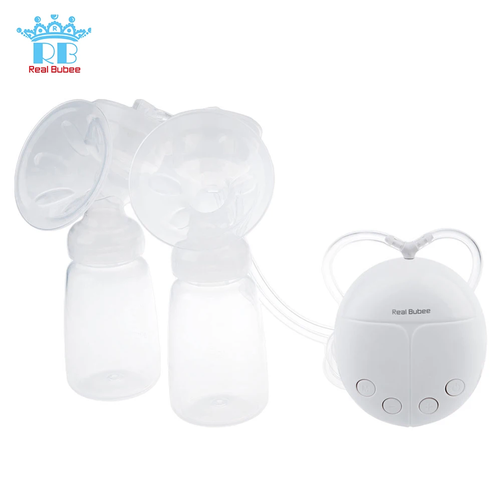 Real Bubee BPA Free Электрический двойной молокоотсос для женщин грудное вскармливание