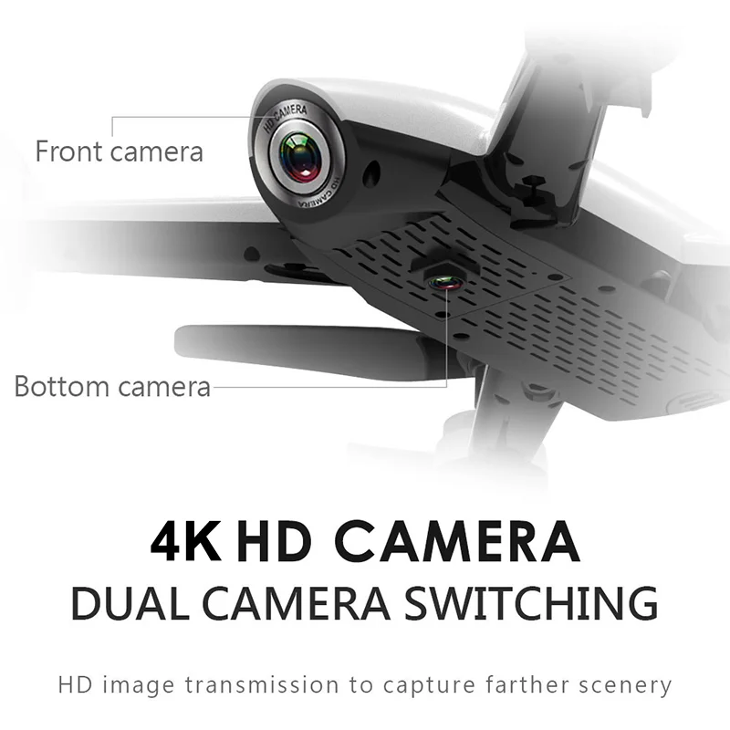 SG106 Дрон 4K HD камера оптический поток долгий срок службы батареи высота удержания WiFi FPV селфи двойная камера игрушечный Квадрокоптер для детей