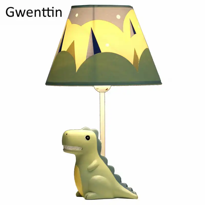 Lamparas De Mesa De Dinosaurios De Dibujos Animados Para Lamparas De Dormitorio Lamparas De Cama Lamparas De Mesita De Noche Para Estudio Regalo Para Ninos Luces Led Modernas Accesorio Decorativo Lamparas De Mesa