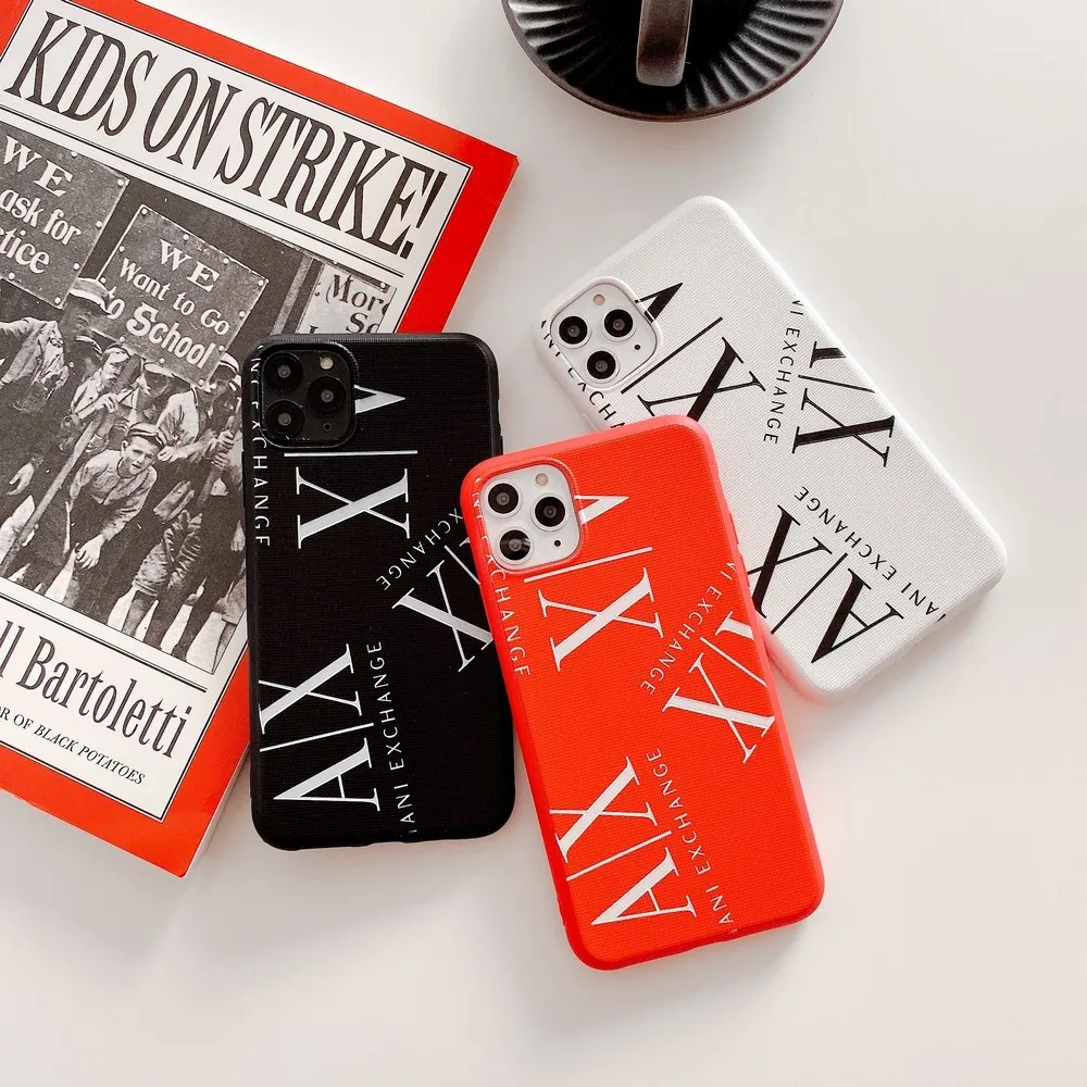 

Fashion trend AX pattern prevention soft case For iPhone 12 MINI 11Pro X XR XS MAX 6 6s 7 8 Plus for women back cover