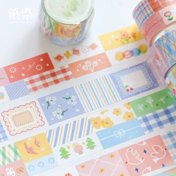 

6PCS/LOT segment Collage series decoration paper masking tape washi tape