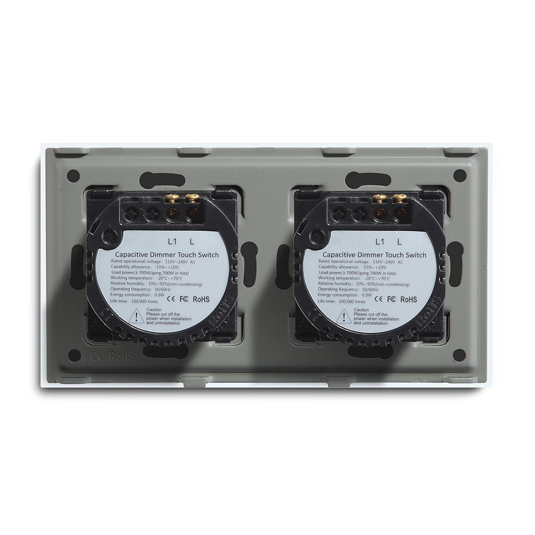 de luz painel cristal interruptores parede sensor 02