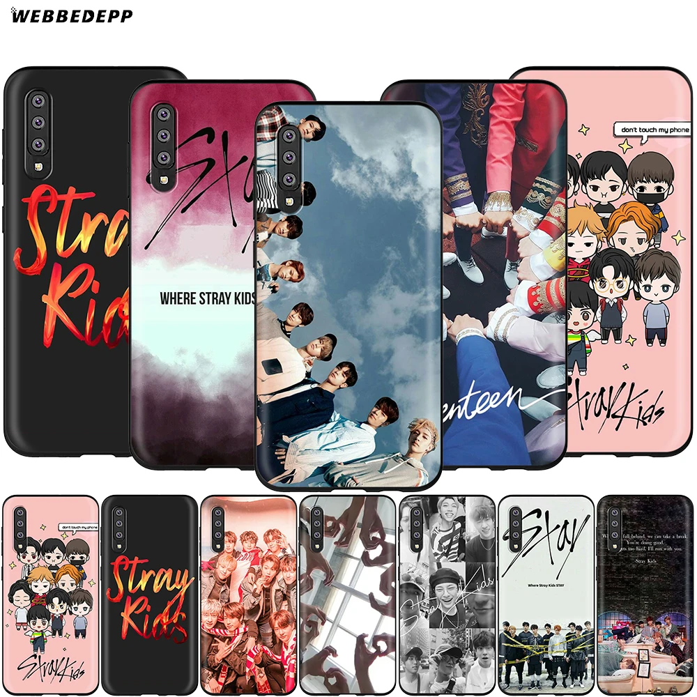 

Webbedepp Stray Kids K Pop Case for Samsung Galaxy A3 A5 A6 Plus A7 A8 A9 J6 M20 A10S A20S A30S A40S A50S