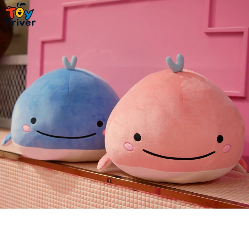 Kawaii Whale Plush Toy Triver Stuffed Ocean Animal Doll Pillow Cushion Home Sofa Bedroom Decor Baby Kids Girl Girlfriend Gift | Игрушки и