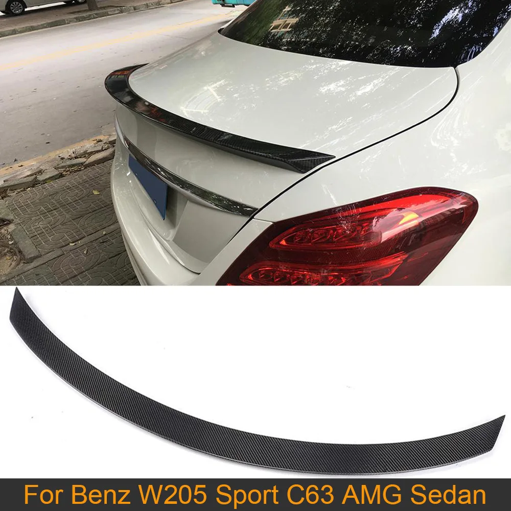Задний спойлер из углеродного волокна класса C для крышки багажника Mercedes Benz W205 C63
