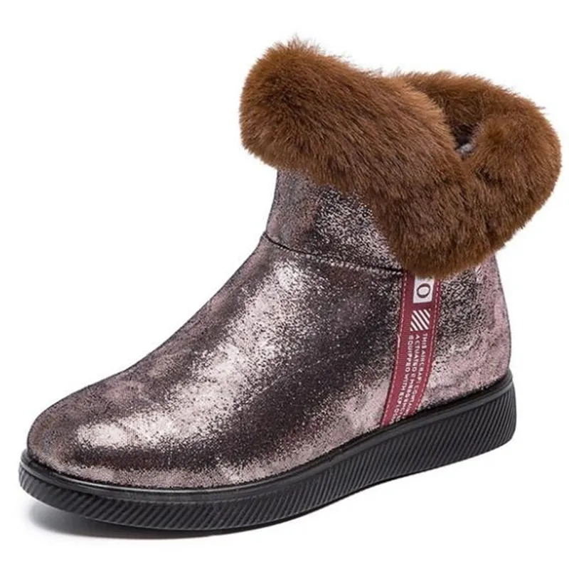 Winter short boots women plus velvet snow boots wild short tube thick warm women's shoes zapatos de mujer ankle boots for women