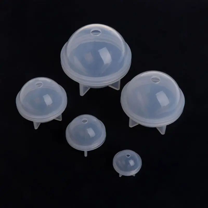 1 Набор сферической силиконовой смолы формы круглые силиконовые формы, эпоксидной смолы пресс-формы шариков для ювелирных изделий из смолы, мыло свечи DIY