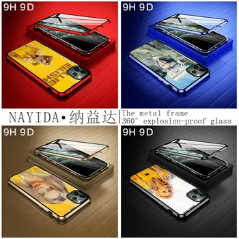 

9D Protective Glass Phone Cases Cover for iPhone 11 Pro X XS Max XR Glass 6 6S 7 8 Plus Billie Eilish Singer Star Music case
