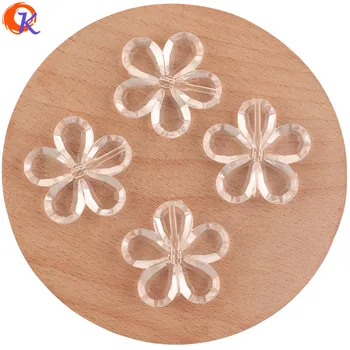

Cordial Design 30x31mm 145Pcs Jewelry Accessories/Acrylic Beads/Flower Shape/Hand Made/Earring Findings/Clear Bead/DIY Making